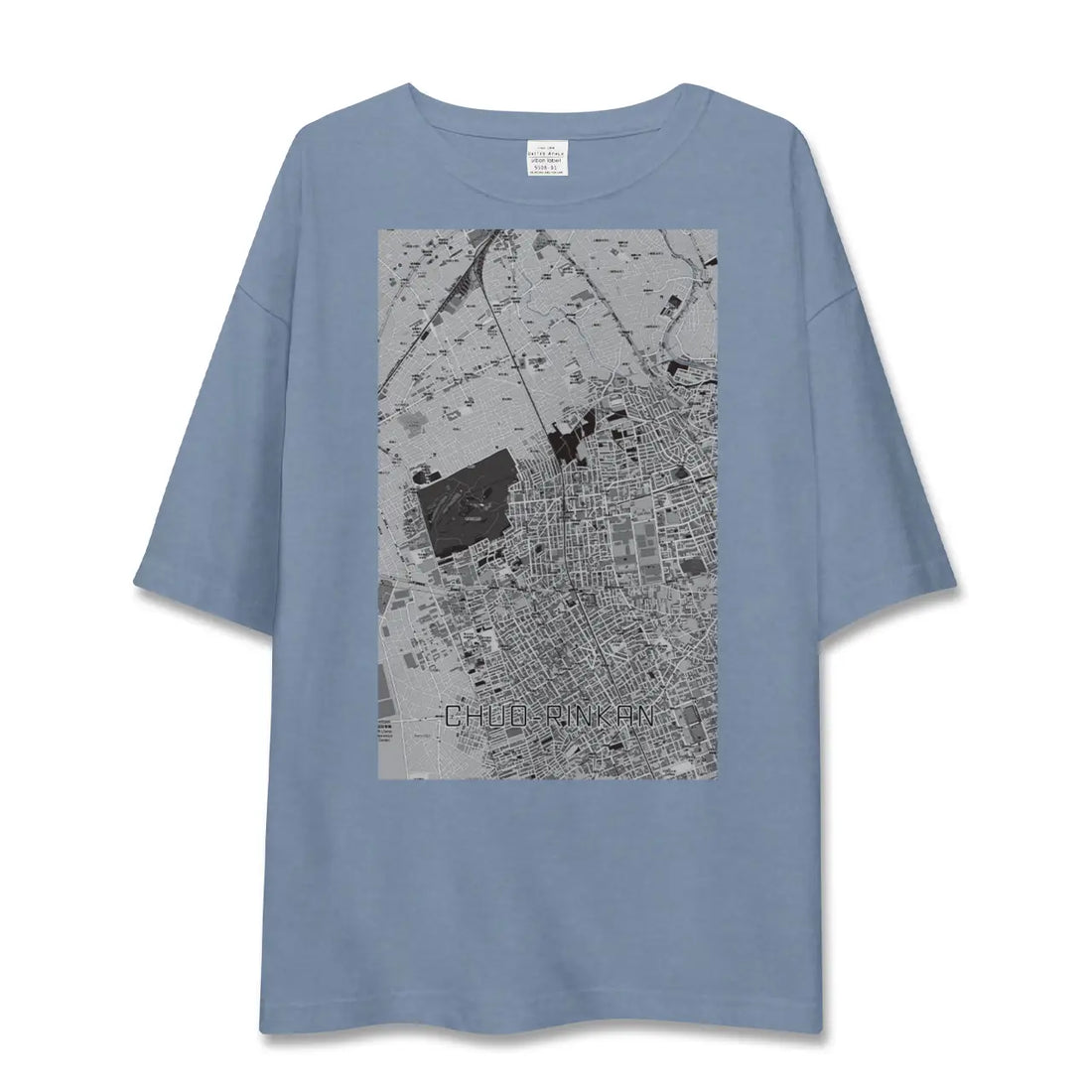 【中央林間(神奈川県)】地図柄ビッグシルエットTシャツ