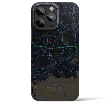 【中央（山梨県）】地図柄iPhoneケース（バックカバータイプ）