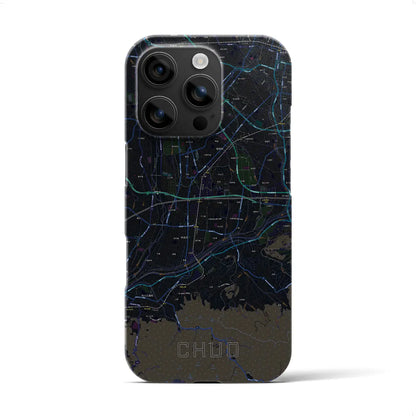 【中央（山梨県）】地図柄iPhoneケース（バックカバータイプ）