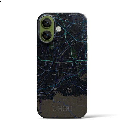 【中央（山梨県）】地図柄iPhoneケース（バックカバータイプ）