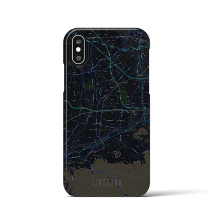 【中央（山梨県）】地図柄iPhoneケース（バックカバータイプ）