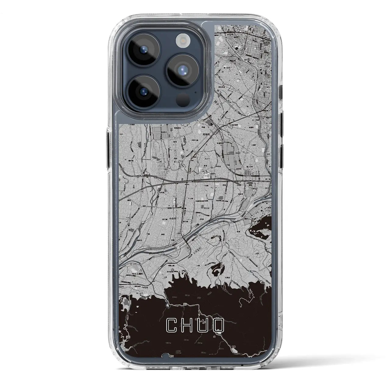 【中央（山梨県）】地図柄iPhoneケース（MagSafeタイプ）