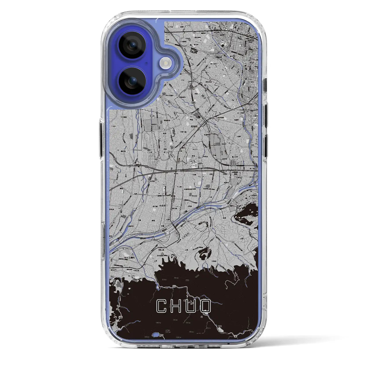 【中央（山梨県）】地図柄iPhoneケース（MagSafeタイプ）