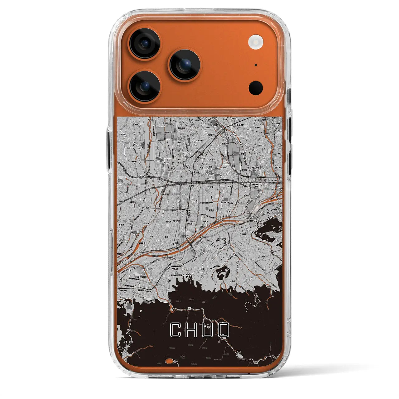 【中央（山梨県）】地図柄iPhoneケース（MagSafeタイプ）