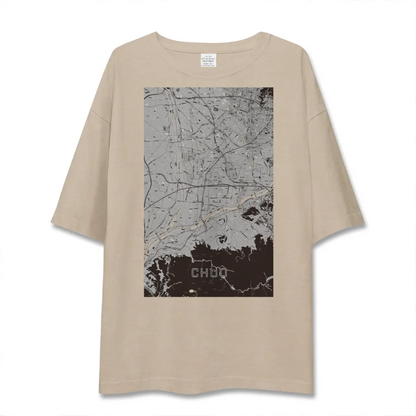 【中央（山梨県）】地図柄ビッグシルエットTシャツ