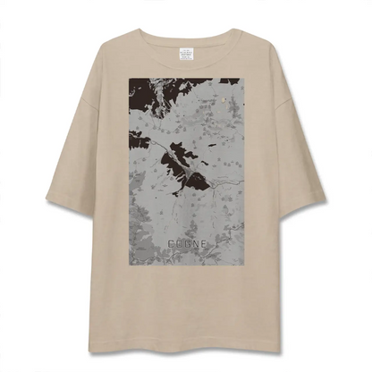 【コーニュ（イタリア）】地図柄ビッグシルエットTシャツ
