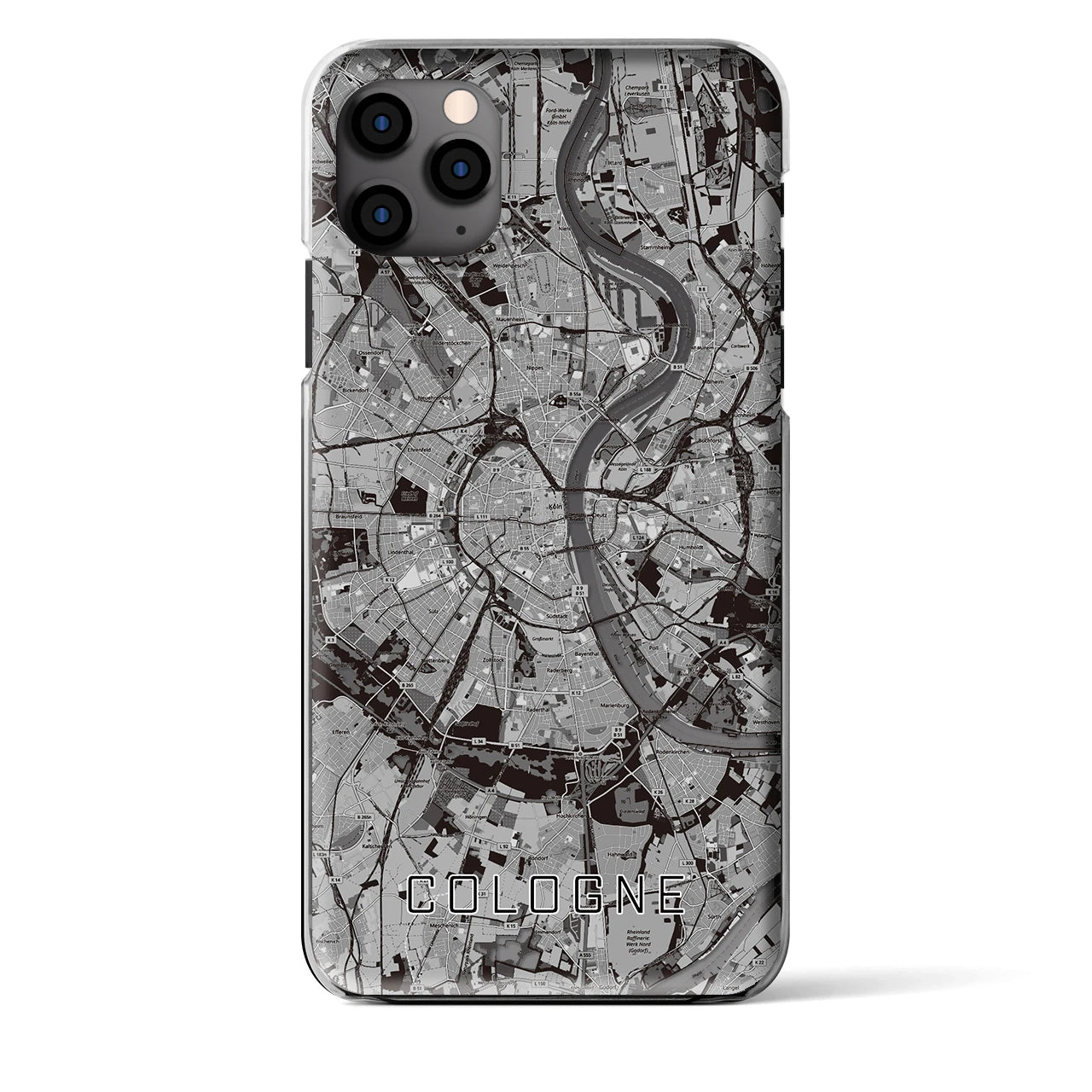 【ケルン（ドイツ）】地図柄iPhoneケース（クリアタイプ）