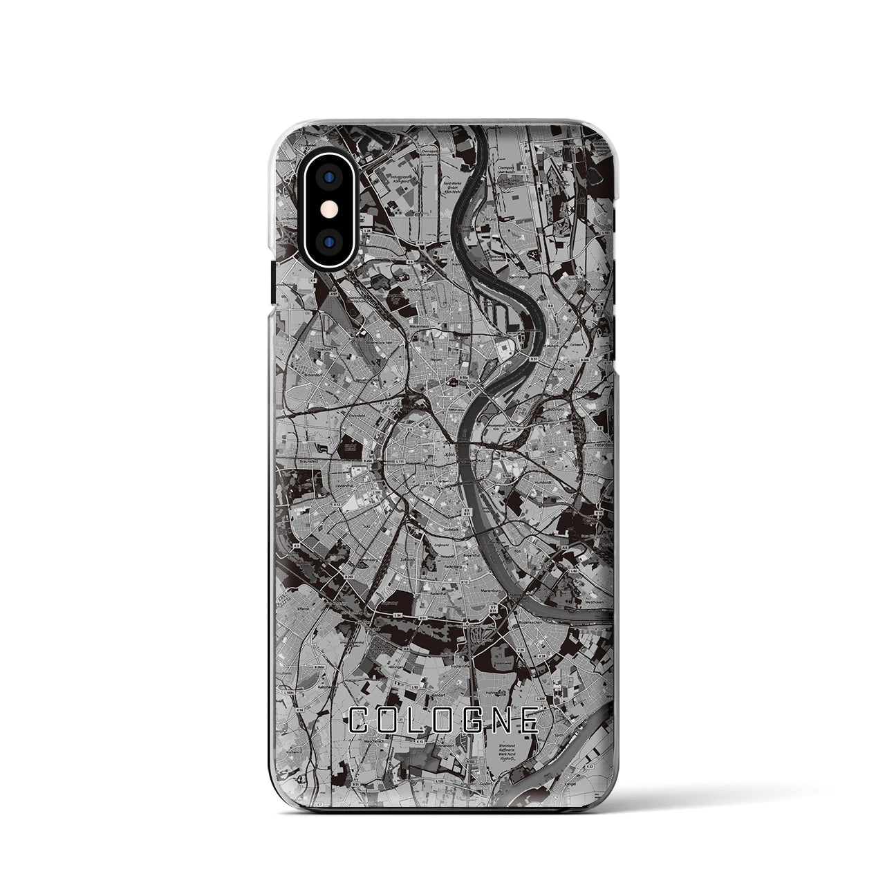 【ケルン（ドイツ）】地図柄iPhoneケース（クリアタイプ）