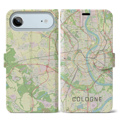 【ケルン（ドイツ）】地図柄iPhoneケース（手帳タイプ）
