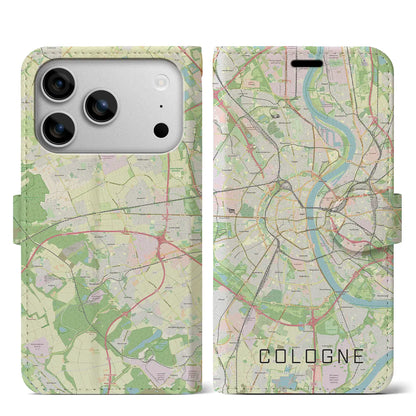 【ケルン（ドイツ）】地図柄iPhoneケース（手帳タイプ）