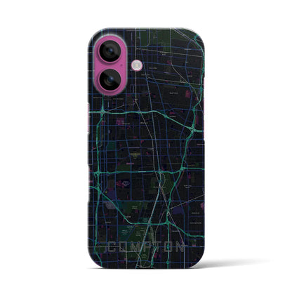 【コンプトン（アメリカ）】地図柄iPhoneケース（バックカバータイプ）