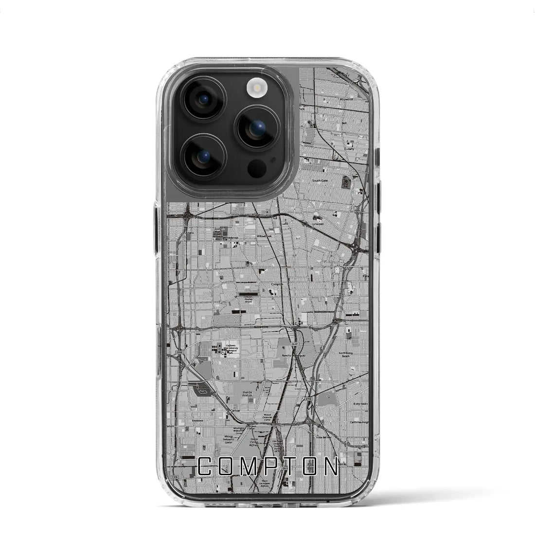 【コンプトン（アメリカ）】地図柄iPhoneケース（MagSafeタイプ）