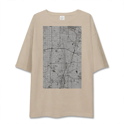 【コンプトン（アメリカ）】地図柄ビッグシルエットTシャツ