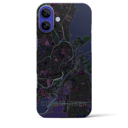 【コペンハーゲン（デンマーク）】地図柄iPhoneケース（バックカバータイプ）