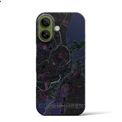 【コペンハーゲン（デンマーク）】地図柄iPhoneケース（バックカバータイプ）