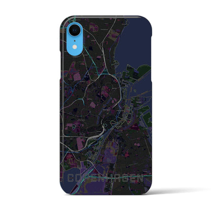 【コペンハーゲン（デンマーク）】地図柄iPhoneケース（バックカバータイプ）