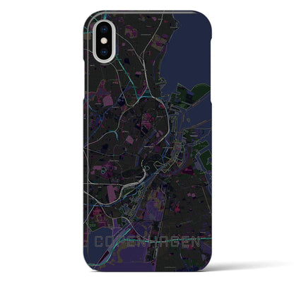 【コペンハーゲン（デンマーク）】地図柄iPhoneケース（バックカバータイプ）