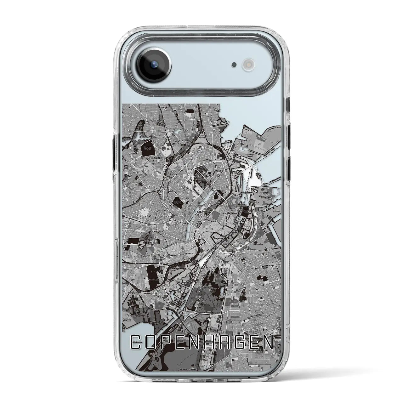 【コペンハーゲン（デンマーク）】地図柄iPhoneケース（MagSafeタイプ）