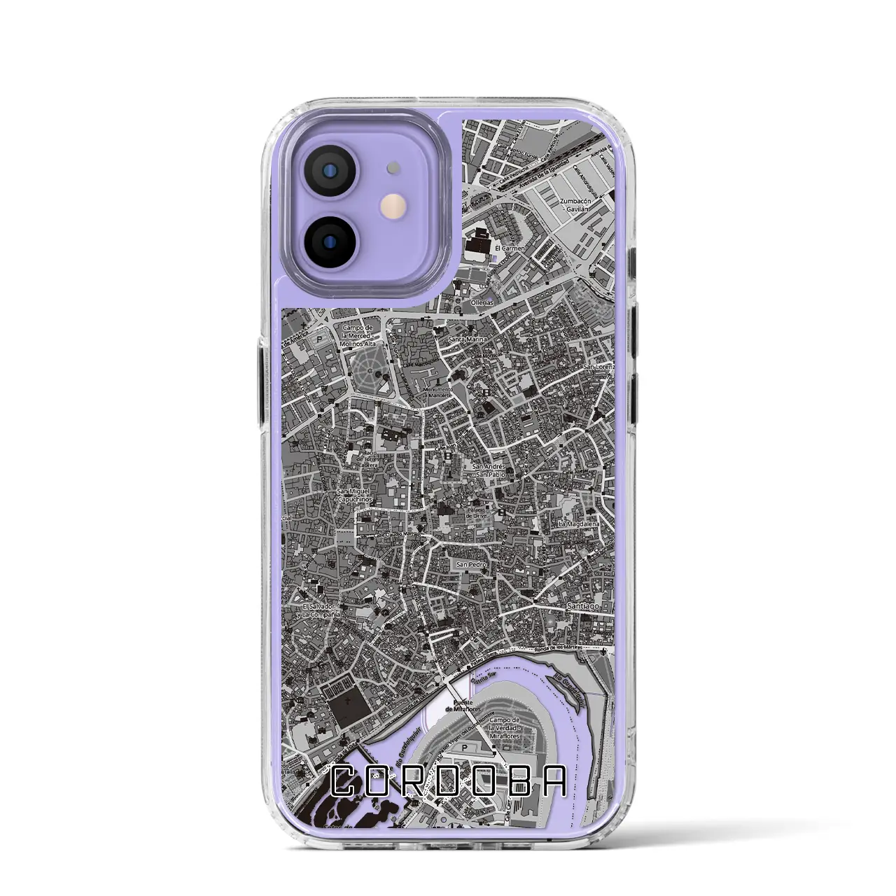 【コルドバ（スペイン）】地図柄iPhoneケース（MagSafeタイプ）