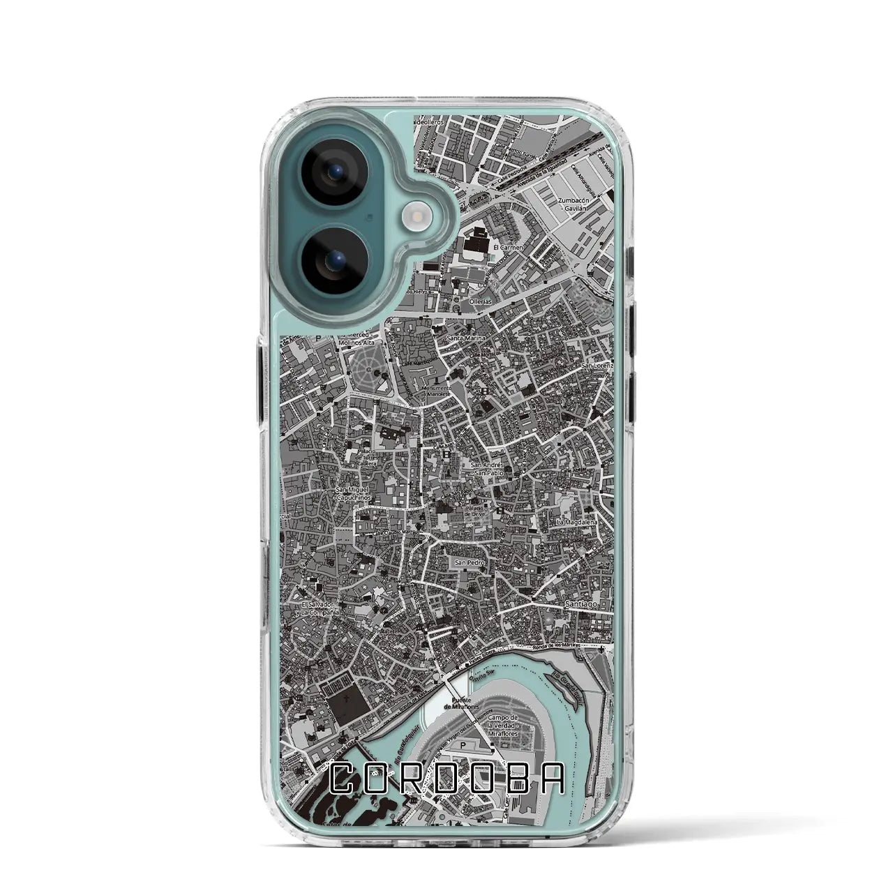 【コルドバ（スペイン）】地図柄iPhoneケース（MagSafeタイプ）