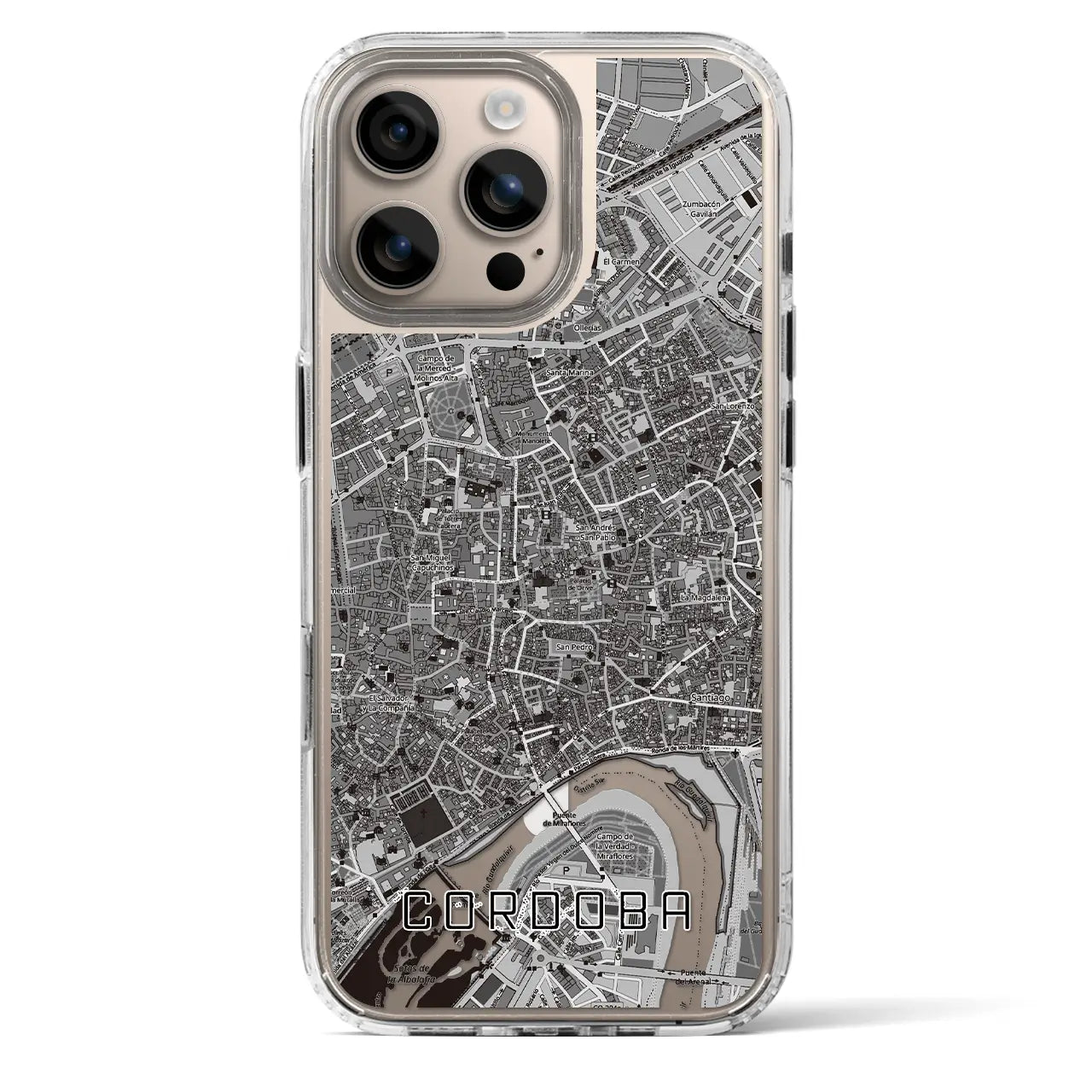 【コルドバ（スペイン）】地図柄iPhoneケース（MagSafeタイプ）