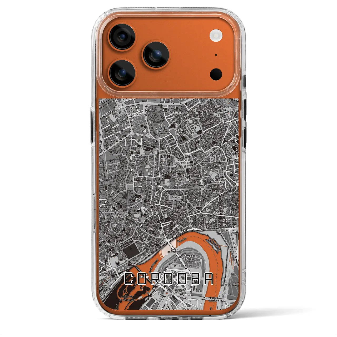 【コルドバ（スペイン）】地図柄iPhoneケース（MagSafeタイプ）