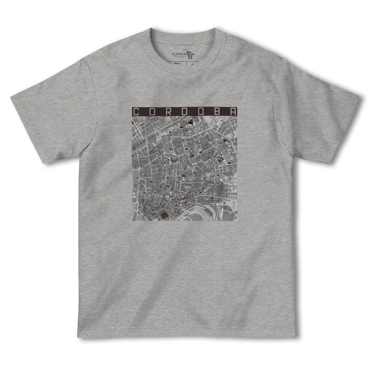 【コルドバ（スペイン）】地図柄ヘビーウェイトTシャツ