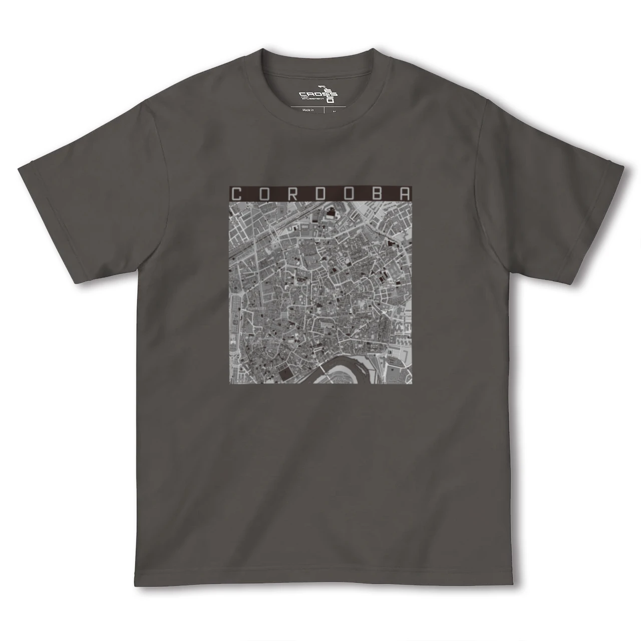 【コルドバ（スペイン）】地図柄ヘビーウェイトTシャツ