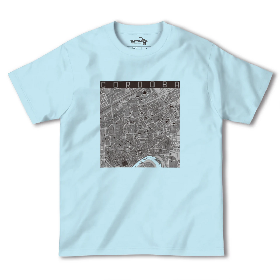 【コルドバ(スペイン)】地図柄ヘビーウェイトTシャツ