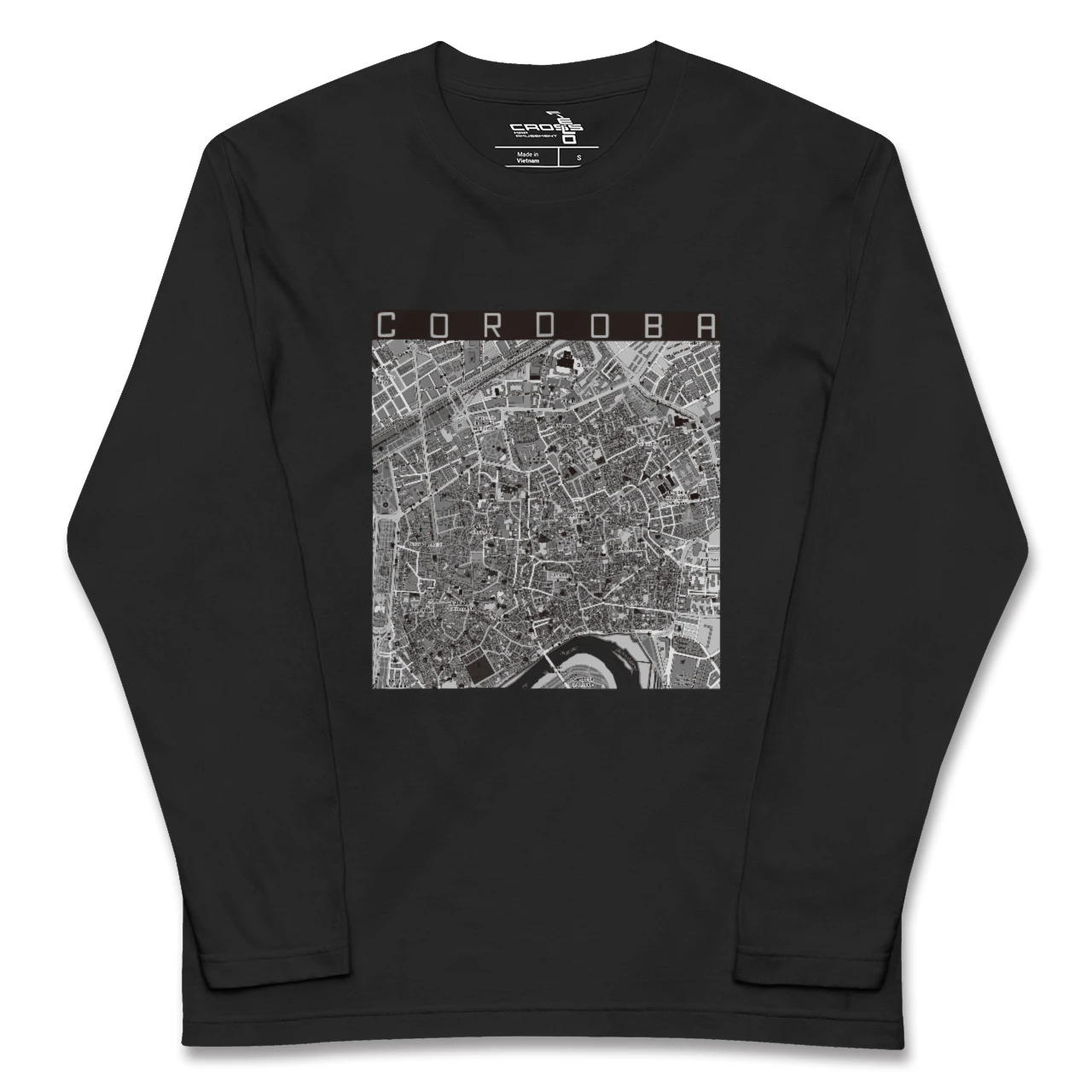 【コルドバ（スペイン）】地図柄ロングスリーブTシャツ