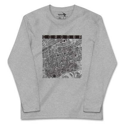 【コルドバ（スペイン）】地図柄ロングスリーブTシャツ