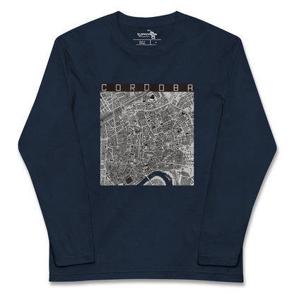 【コルドバ（スペイン）】地図柄ロングスリーブTシャツ