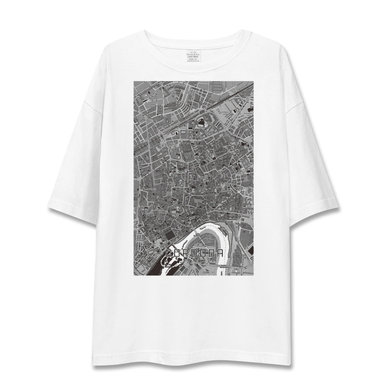 【コルドバ（スペイン）】地図柄ビッグシルエットTシャツ