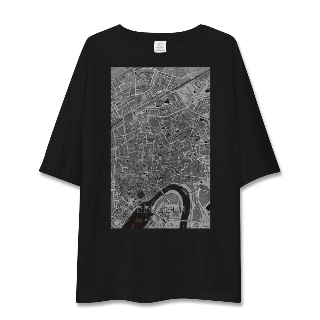 【コルドバ（スペイン）】地図柄ビッグシルエットTシャツ