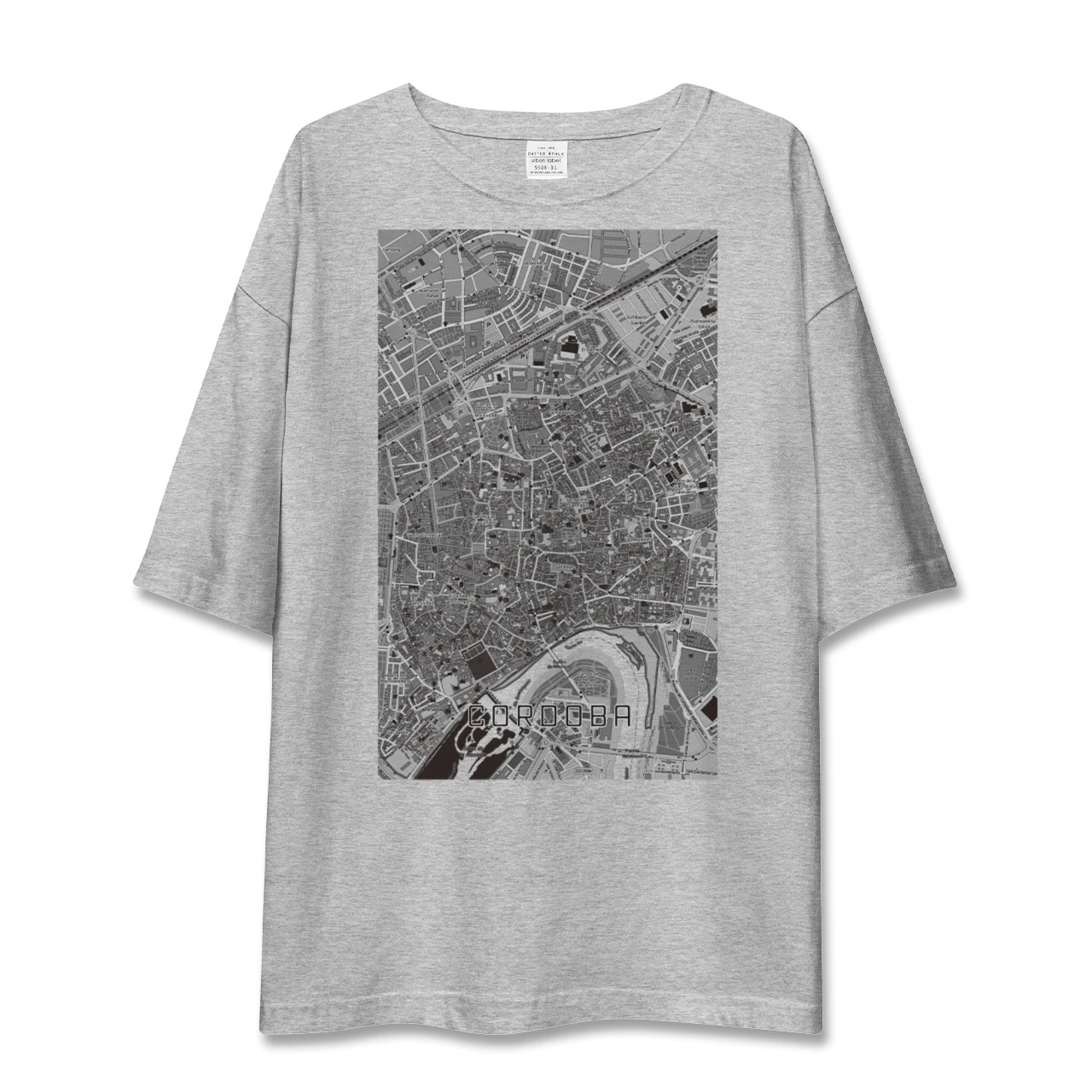 【コルドバ（スペイン）】地図柄ビッグシルエットTシャツ
