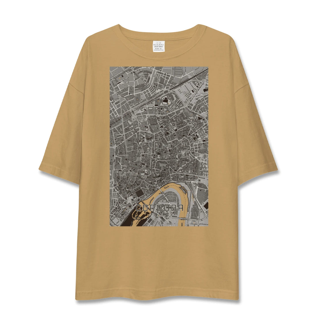 【コルドバ(スペイン)】地図柄ビッグシルエットTシャツ