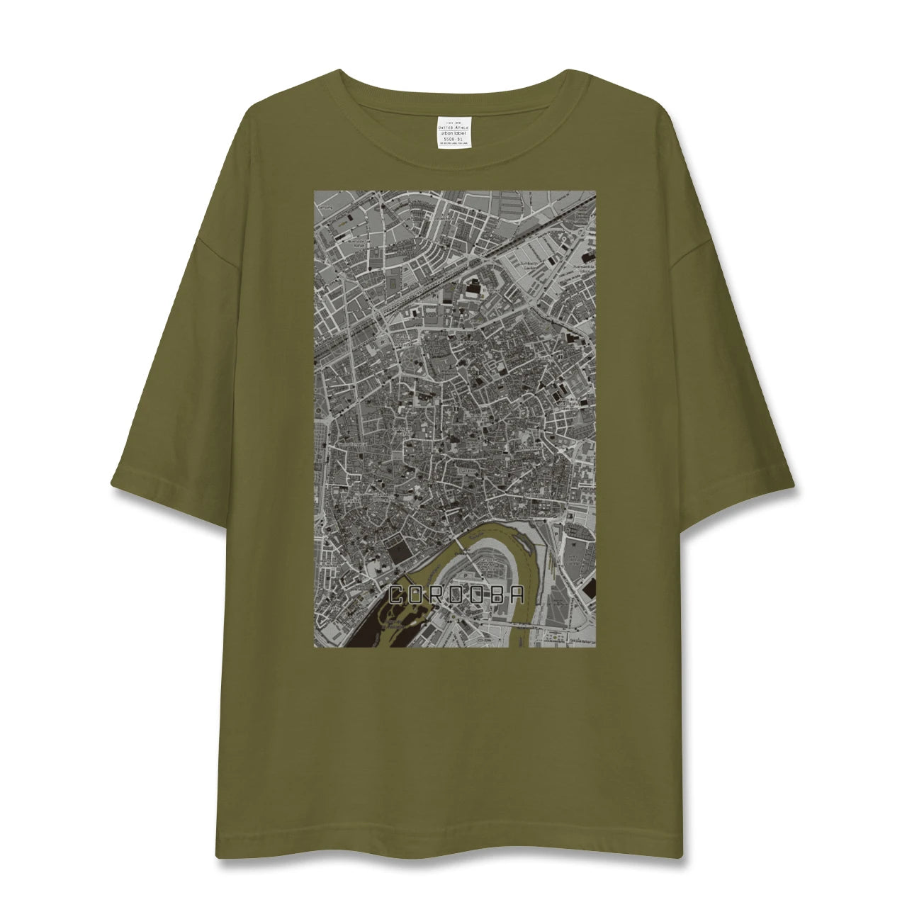 【コルドバ（スペイン）】地図柄ビッグシルエットTシャツ