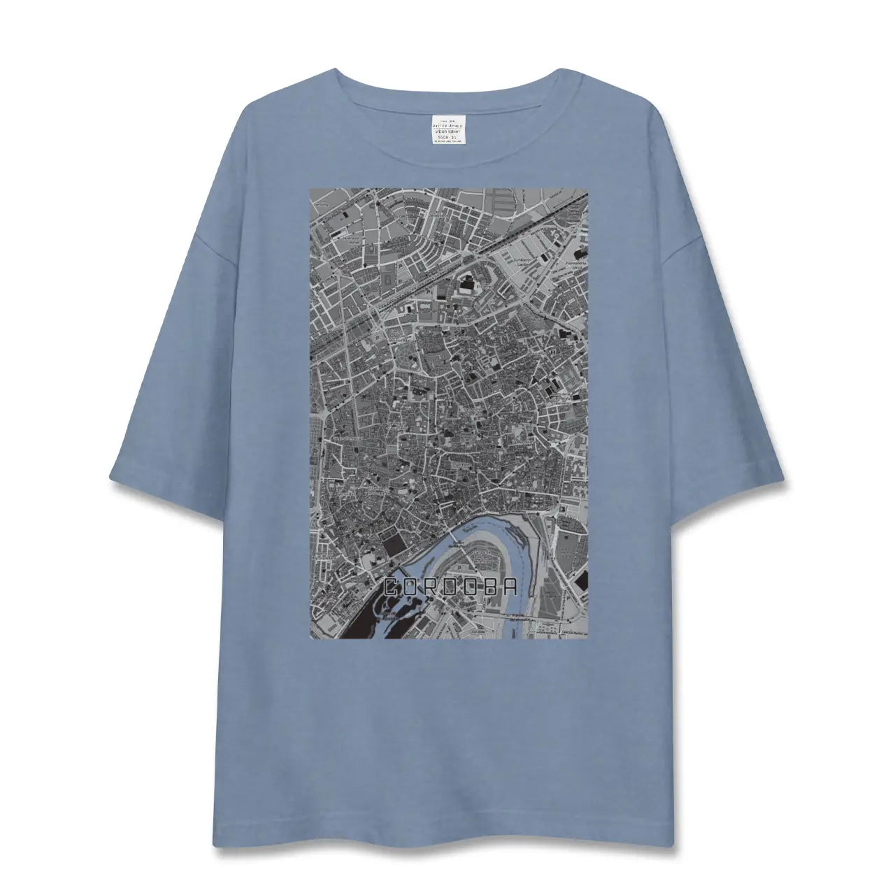 【コルドバ（スペイン）】地図柄ビッグシルエットTシャツ