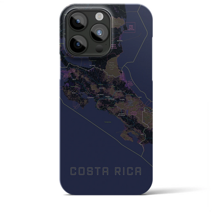 【コスタリカ】地図柄iPhoneケース（バックカバータイプ）