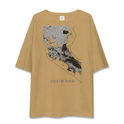 【コスタリカ】地図柄ビッグシルエットTシャツ