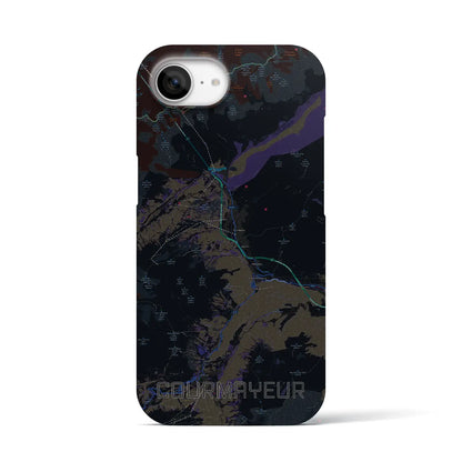 【クールマイユール（イタリア）】地図柄iPhoneケース（バックカバータイプ）