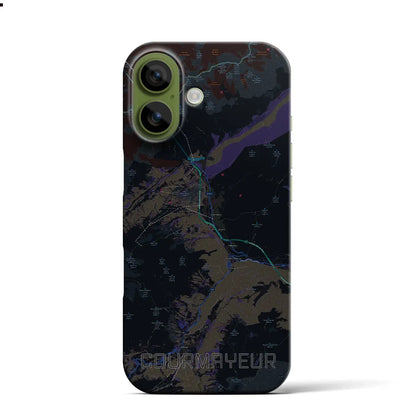 【クールマイユール（イタリア）】地図柄iPhoneケース（バックカバータイプ）