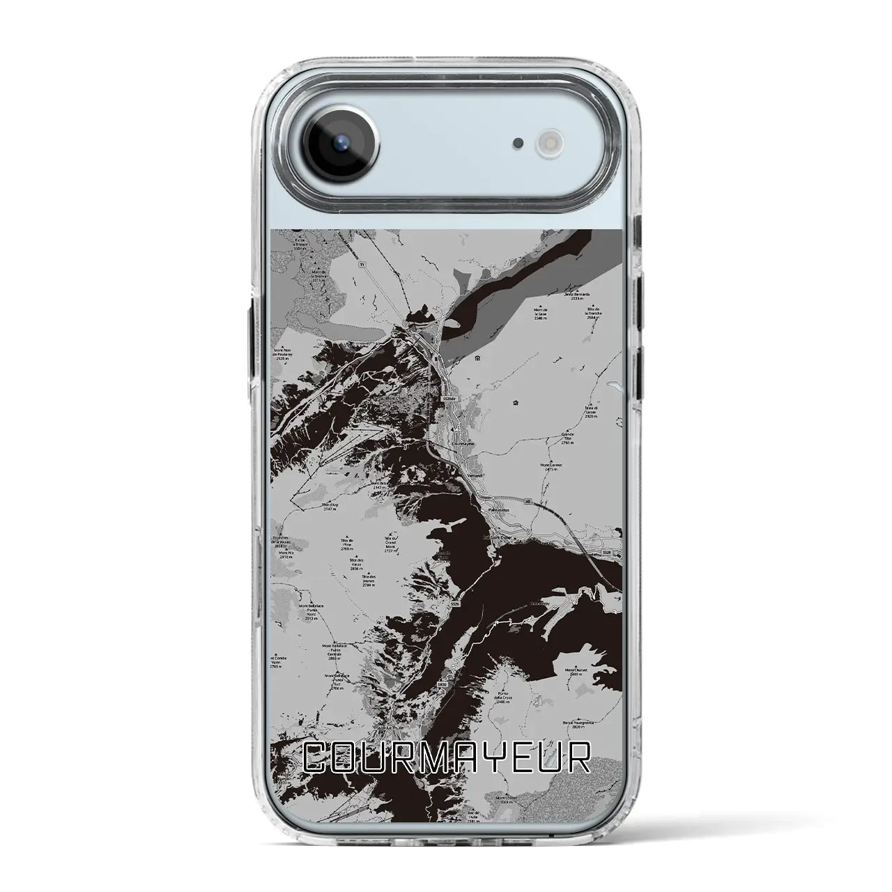 【クールマイユール（イタリア）】地図柄iPhoneケース（MagSafeタイプ）