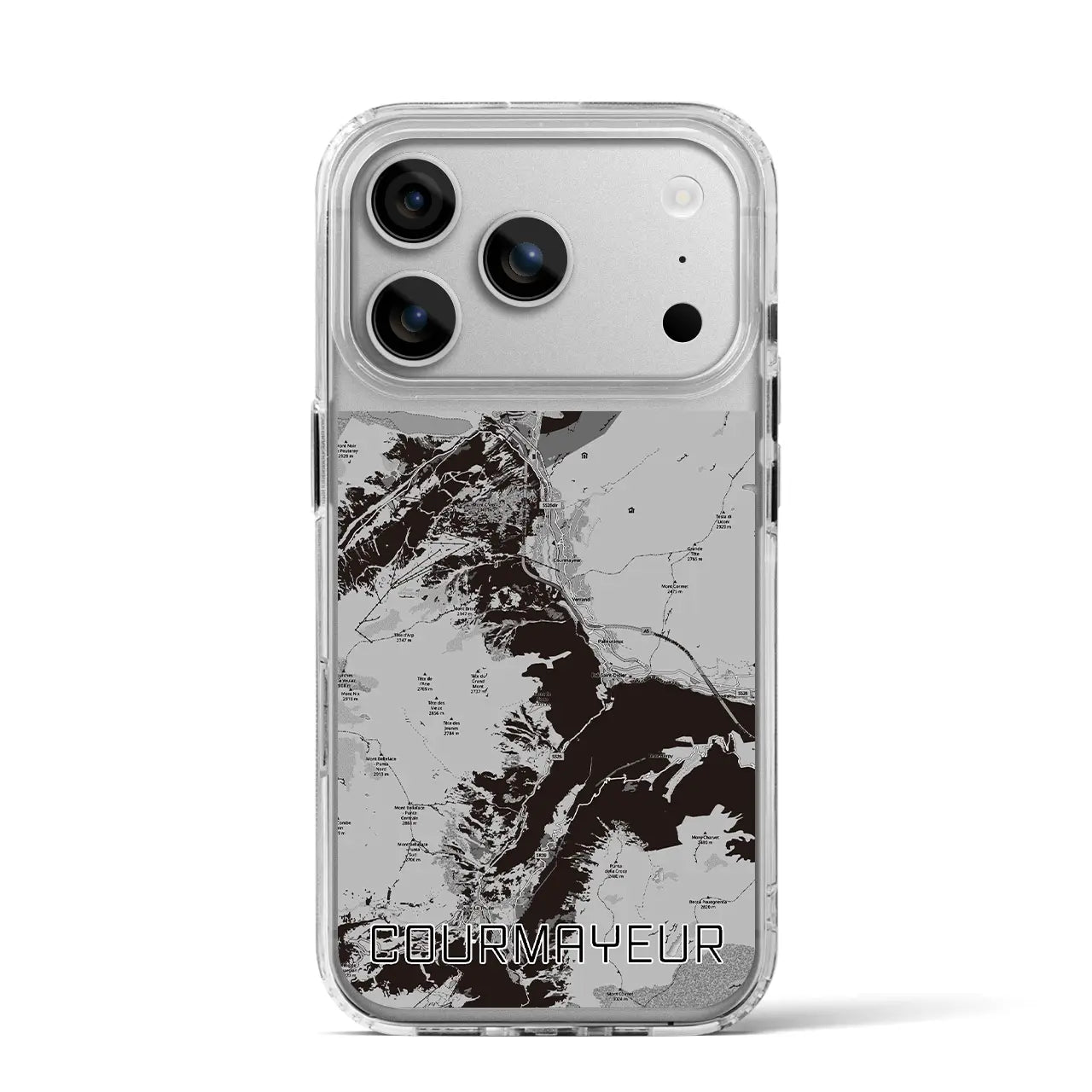 【クールマイユール（イタリア）】地図柄iPhoneケース（MagSafeタイプ）