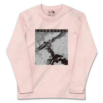 【クールマイユール（イタリア）】地図柄ロングスリーブTシャツ