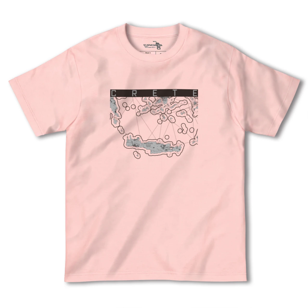 【クレタ島（ギリシャ）】地図柄ヘビーウェイトTシャツ