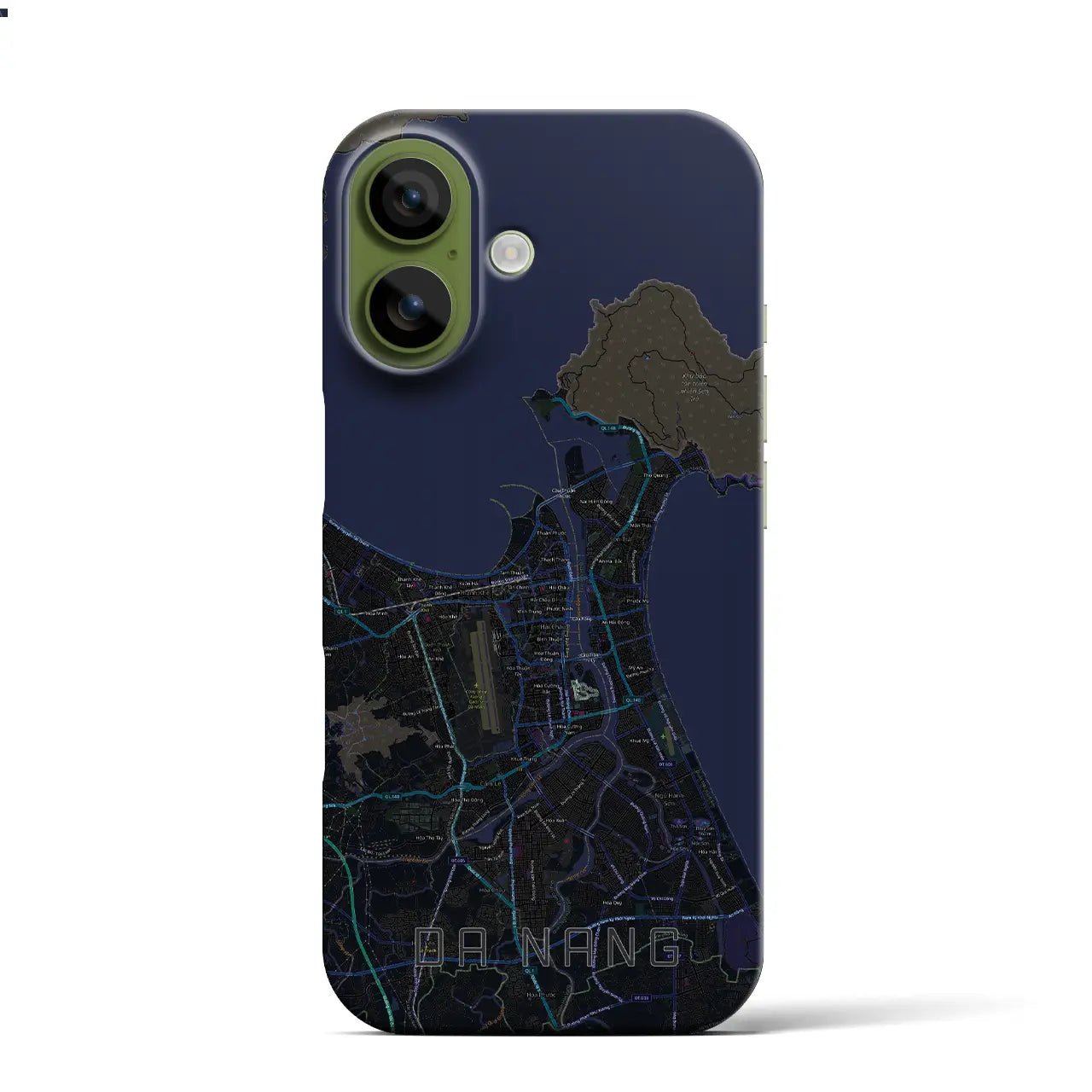 【ダナン（ベトナム）】地図柄iPhoneケース（バックカバータイプ）