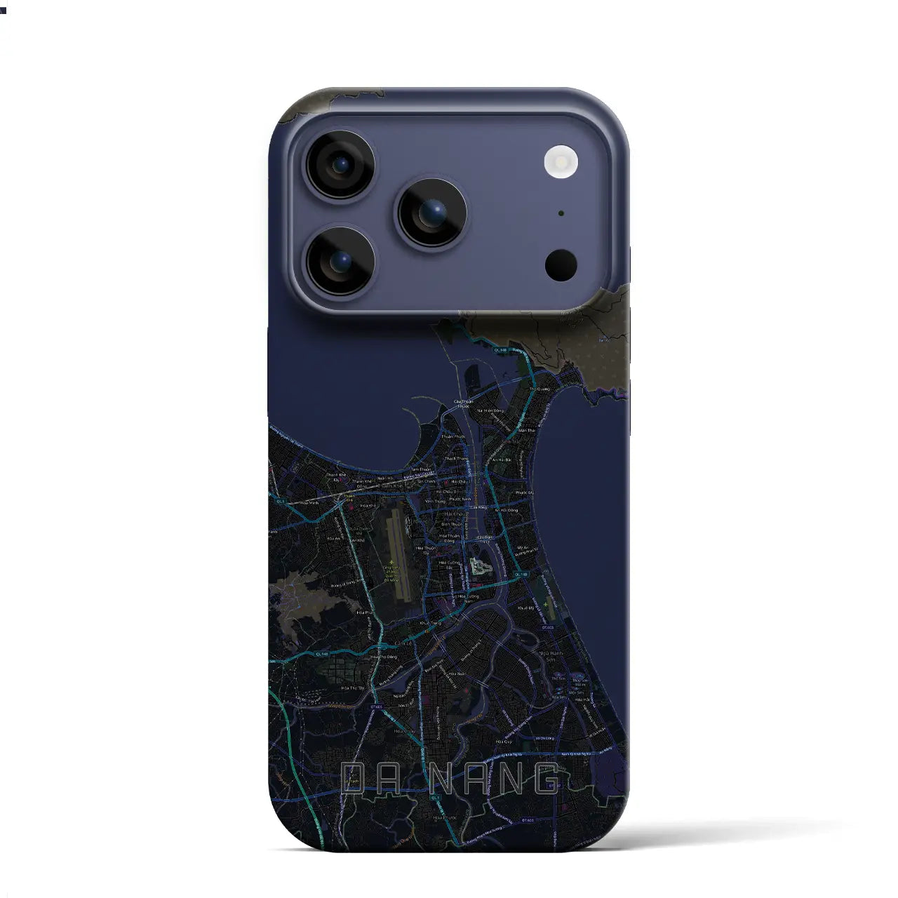 【ダナン（ベトナム）】地図柄iPhoneケース（バックカバータイプ）