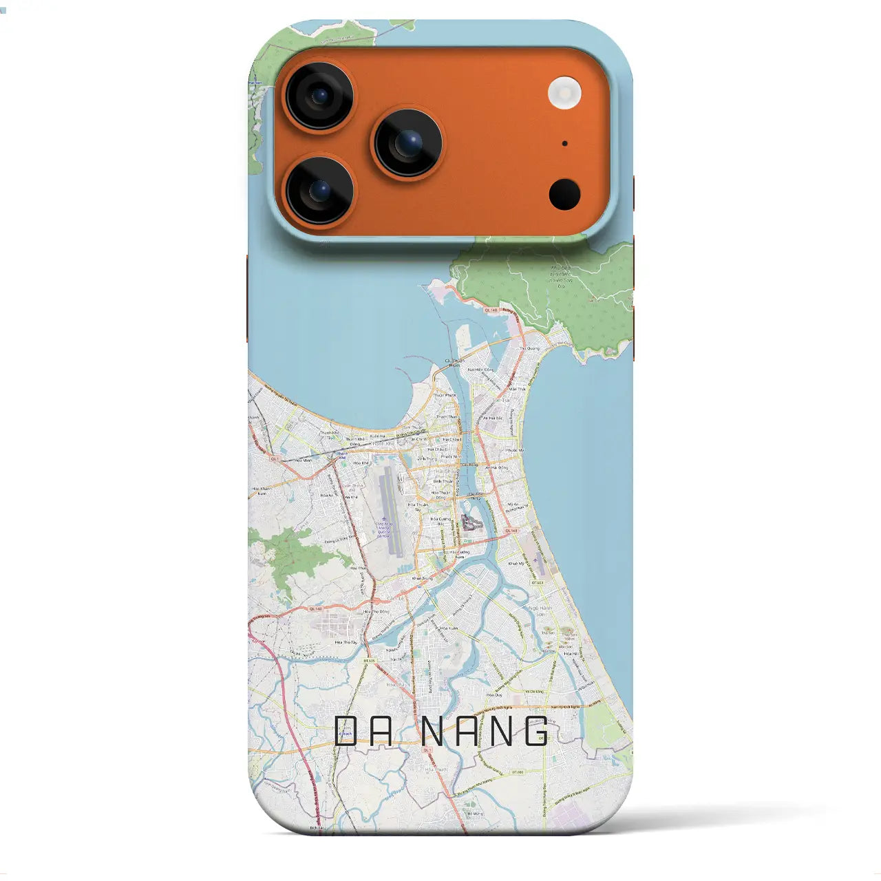 【ダナン（ベトナム）】地図柄iPhoneケース（バックカバータイプ）