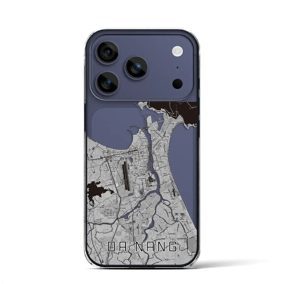 【ダナン（ベトナム）】地図柄iPhoneケース（クリアタイプ）